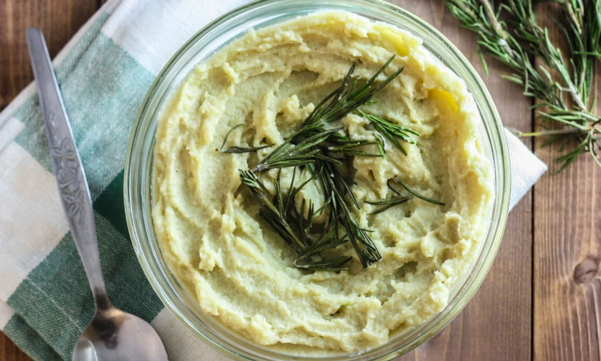 Mashed Cauliflower with Rosemary